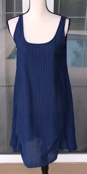 Jason Sleeveless Sheer Molly Dress-LME158