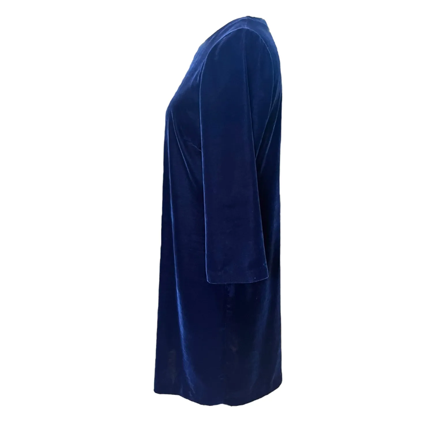 Joules Navy Velvet Dress