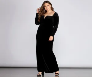 Kelly Formal Stylish Velvet Affair Dress