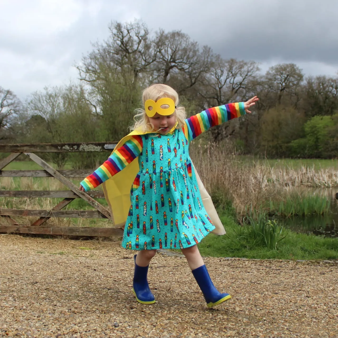Kids Hooded Pocket Dress