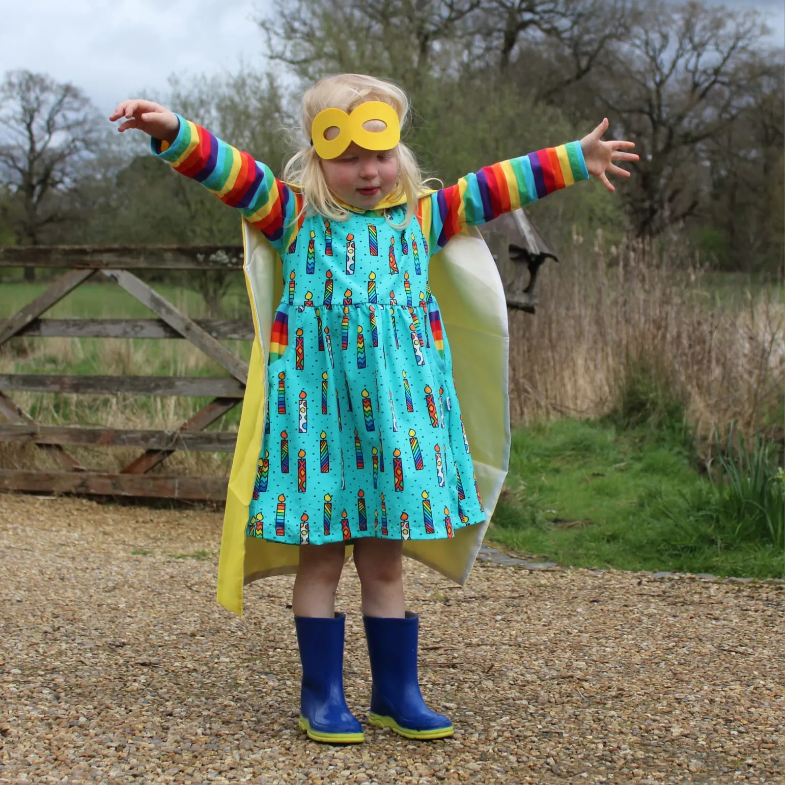 Kids Hooded Pocket Dress