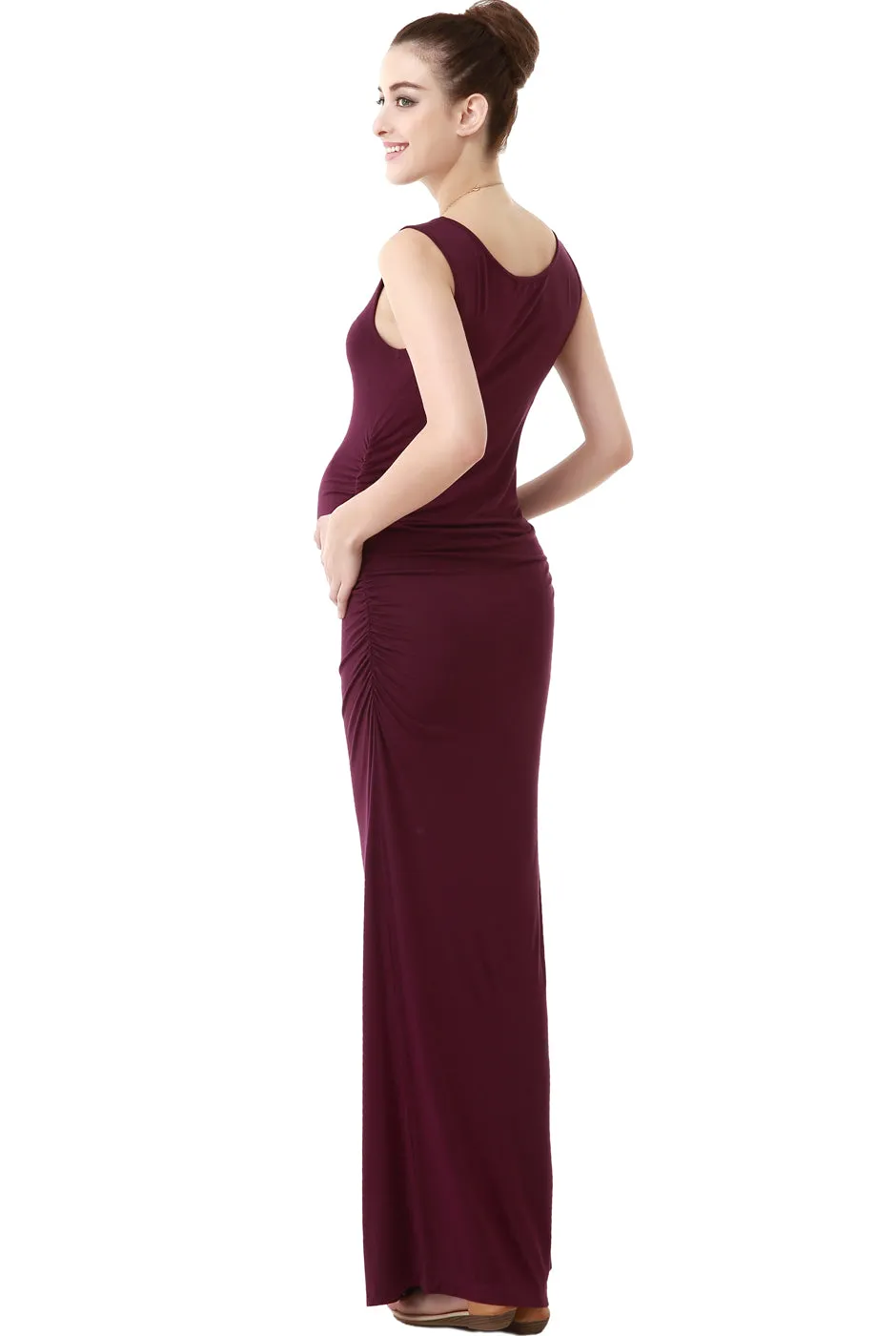Kimi   Kai Maternity "Charlotte" Tank Column Maxi Dress