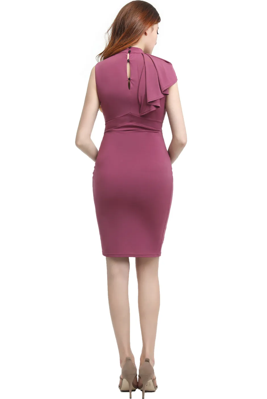 Kimi   Kai Maternity "Josephine" Ruffle Sheath Dress
