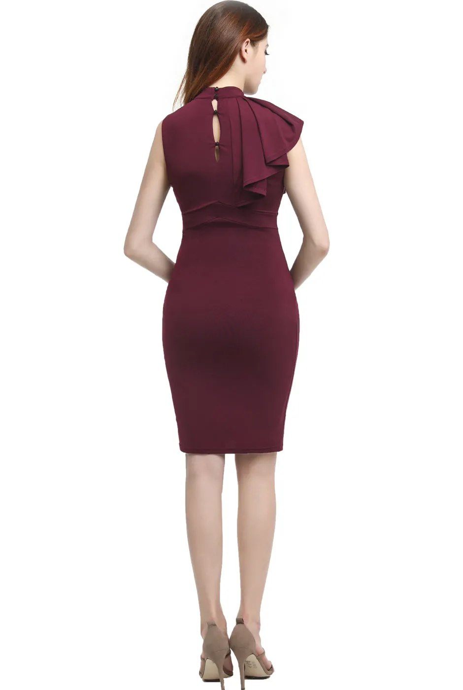 Kimi   Kai Maternity "Josephine" Ruffle Sheath Dress