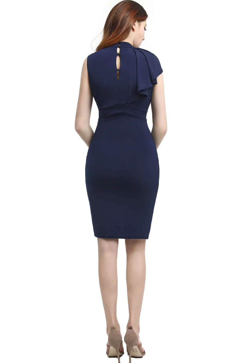 Kimi   Kai Maternity "Josephine" Ruffle Sheath Dress