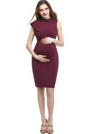 Kimi   Kai Maternity "Josephine" Ruffle Sheath Dress