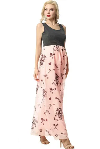 Kimi   Kai Maternity "Miho" Floral Print Maxi Dress