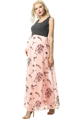Kimi   Kai Maternity "Miho" Floral Print Maxi Dress