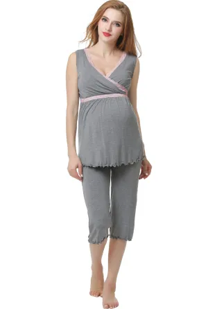 Kimi   Kai Maternity "Penny" Nursing PJ Set