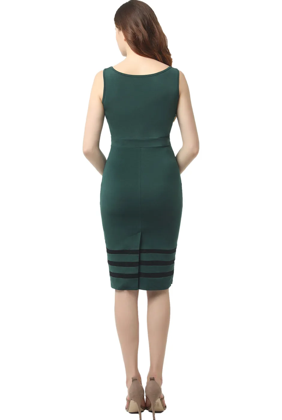 Kimi   Kai Maternity "Valerie" Body-Con Midi Dress