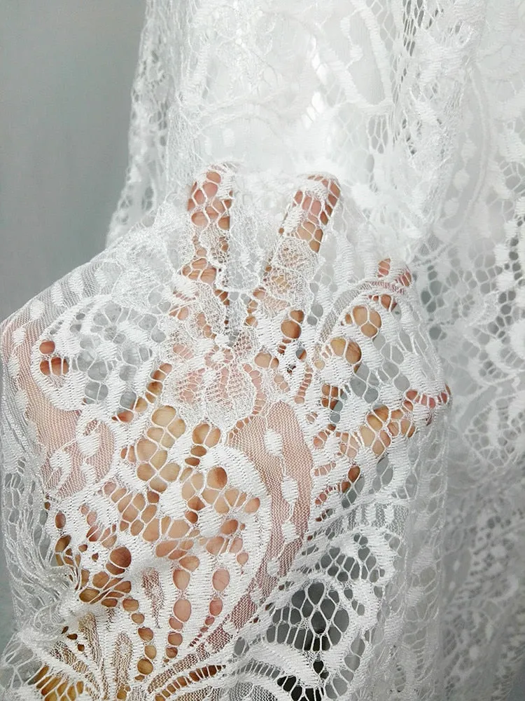 Lace Long Sleeve Maternity Photography Props Dresses For Pregnant Women