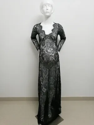 Lace Long Sleeve Maternity Photography Props Dresses For Pregnant Women