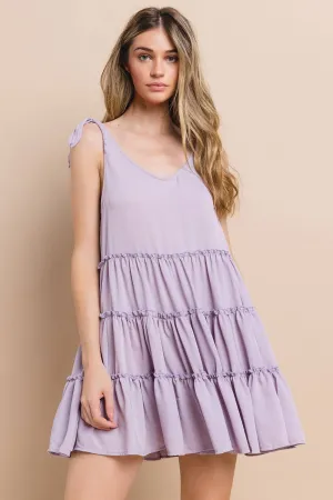 Lavender Fields Babydoll Dress