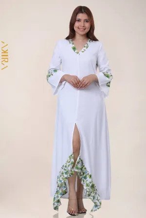 Lavinia Linen Dress | Kaftan, Bohemian Dress, Floral Dress, Boho Maxi Dress