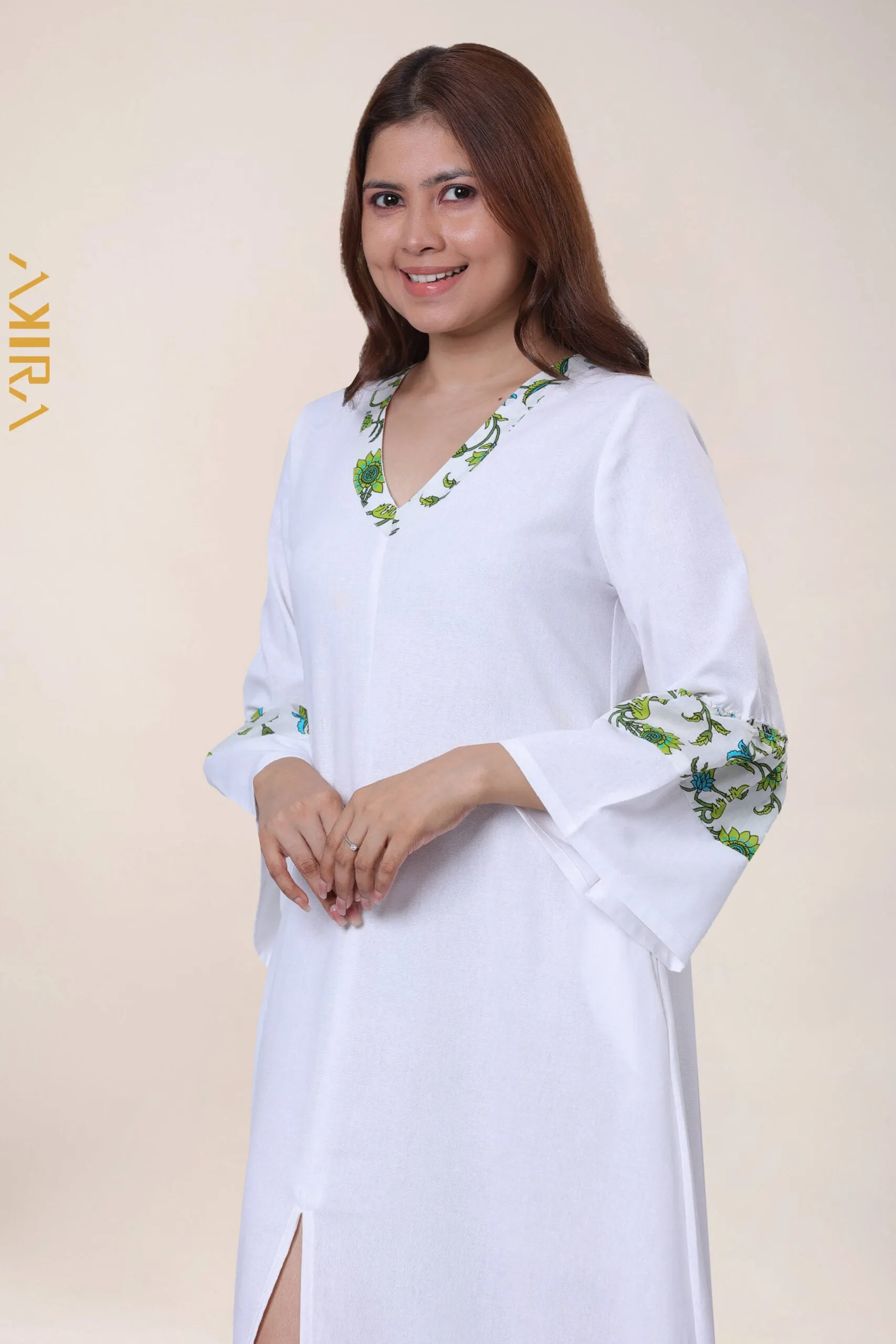 Lavinia Linen Dress | Kaftan, Bohemian Dress, Floral Dress, Boho Maxi Dress