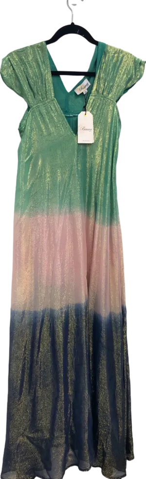 LAW & CO Green Multi-Colour Maxi Dress UK 12/14