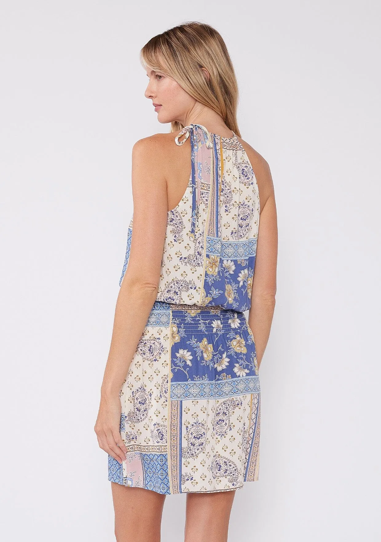 Leigh Patchwork Mini Dress