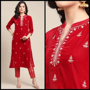 Lemon Tart Unstitched Velvet Embroidered Kurti WLUFVEL19