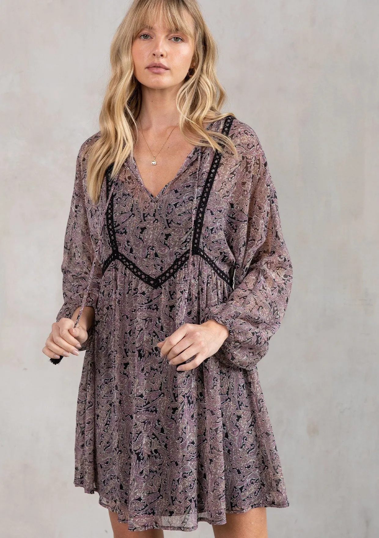 Libby Paisley Mini Dress