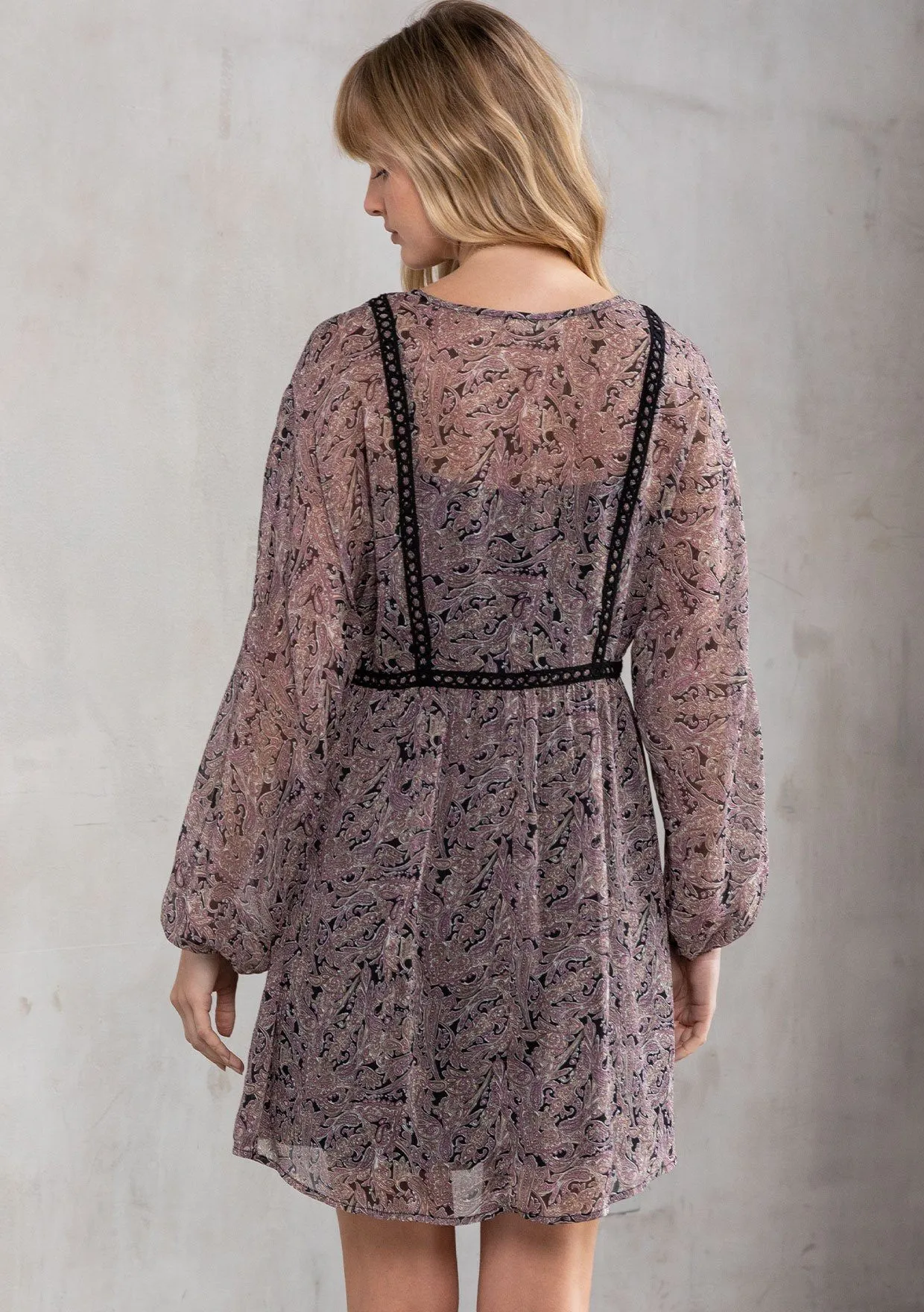 Libby Paisley Mini Dress