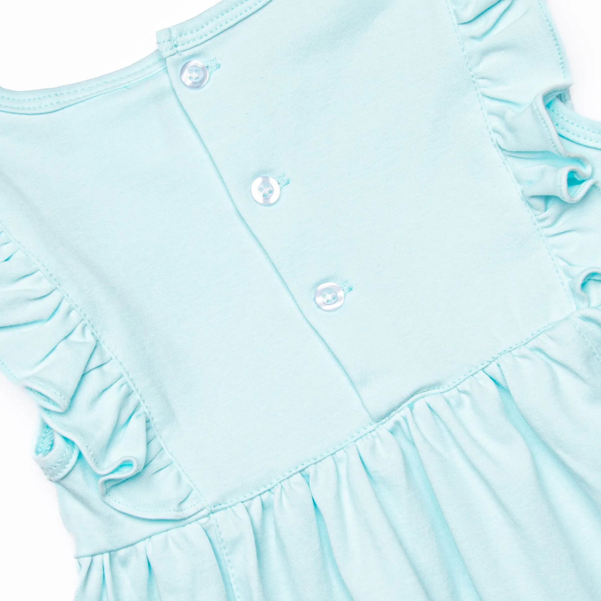 Lillie Flutter Pima Dress, Mint