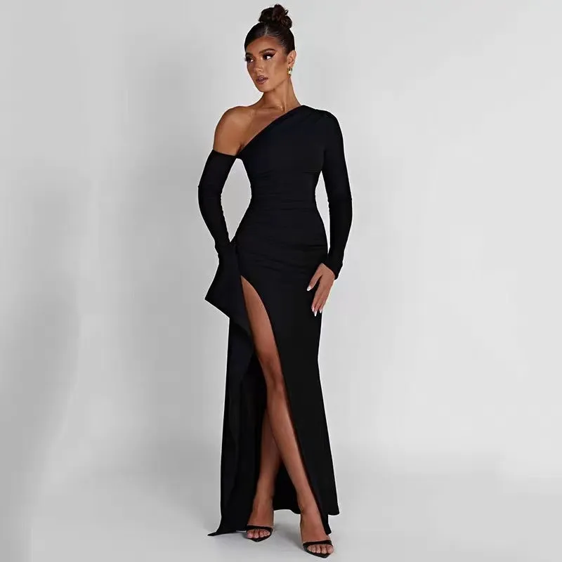 Londyn Formal High Charming Slit Convertible Dress