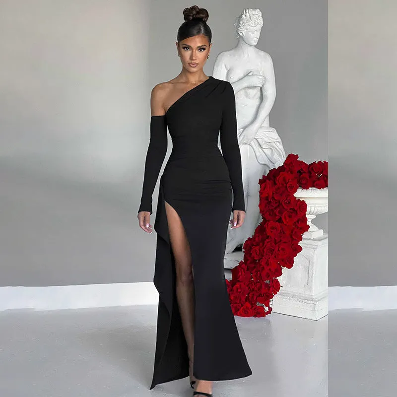 Londyn Formal High Charming Slit Convertible Dress