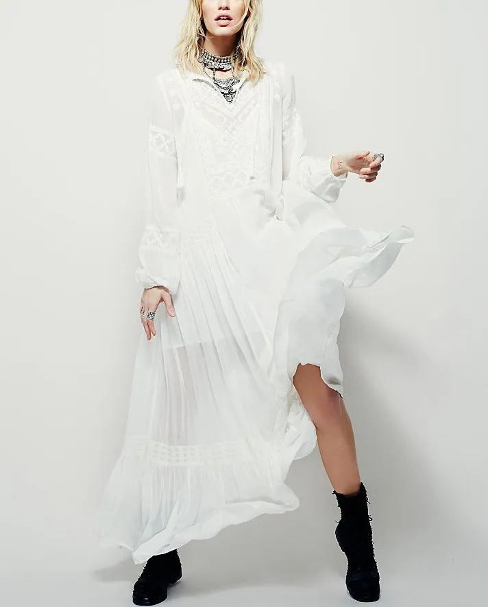 long dress Casual loose boho vestidos