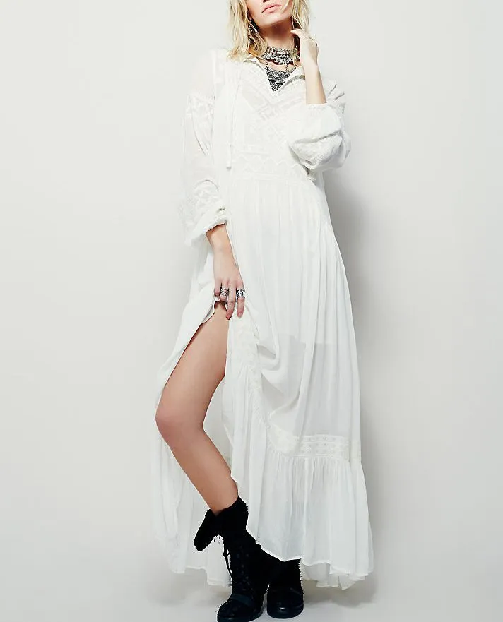 long dress Casual loose boho vestidos