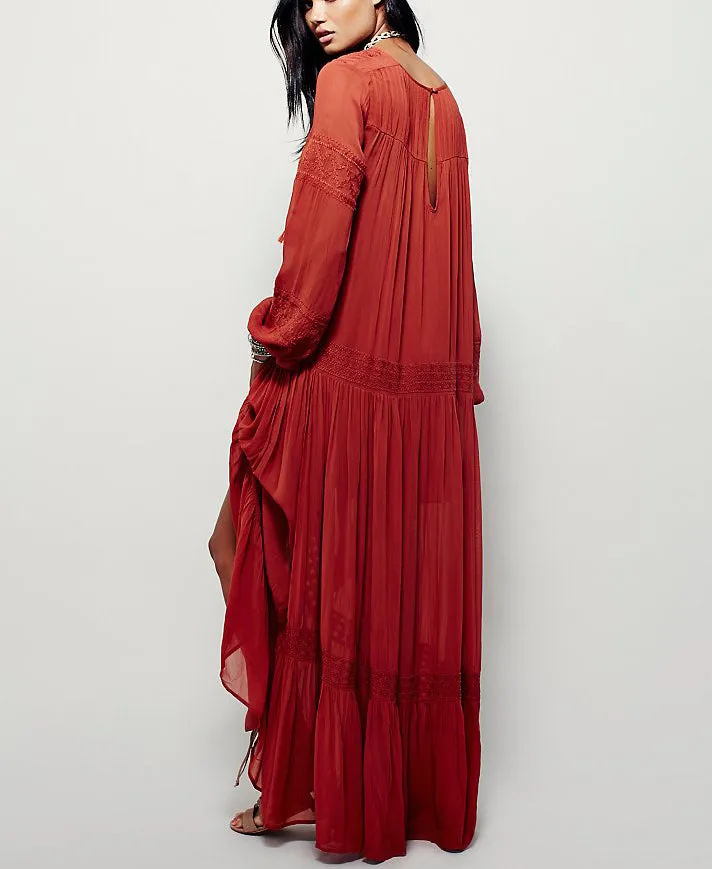 long dress Casual loose boho vestidos