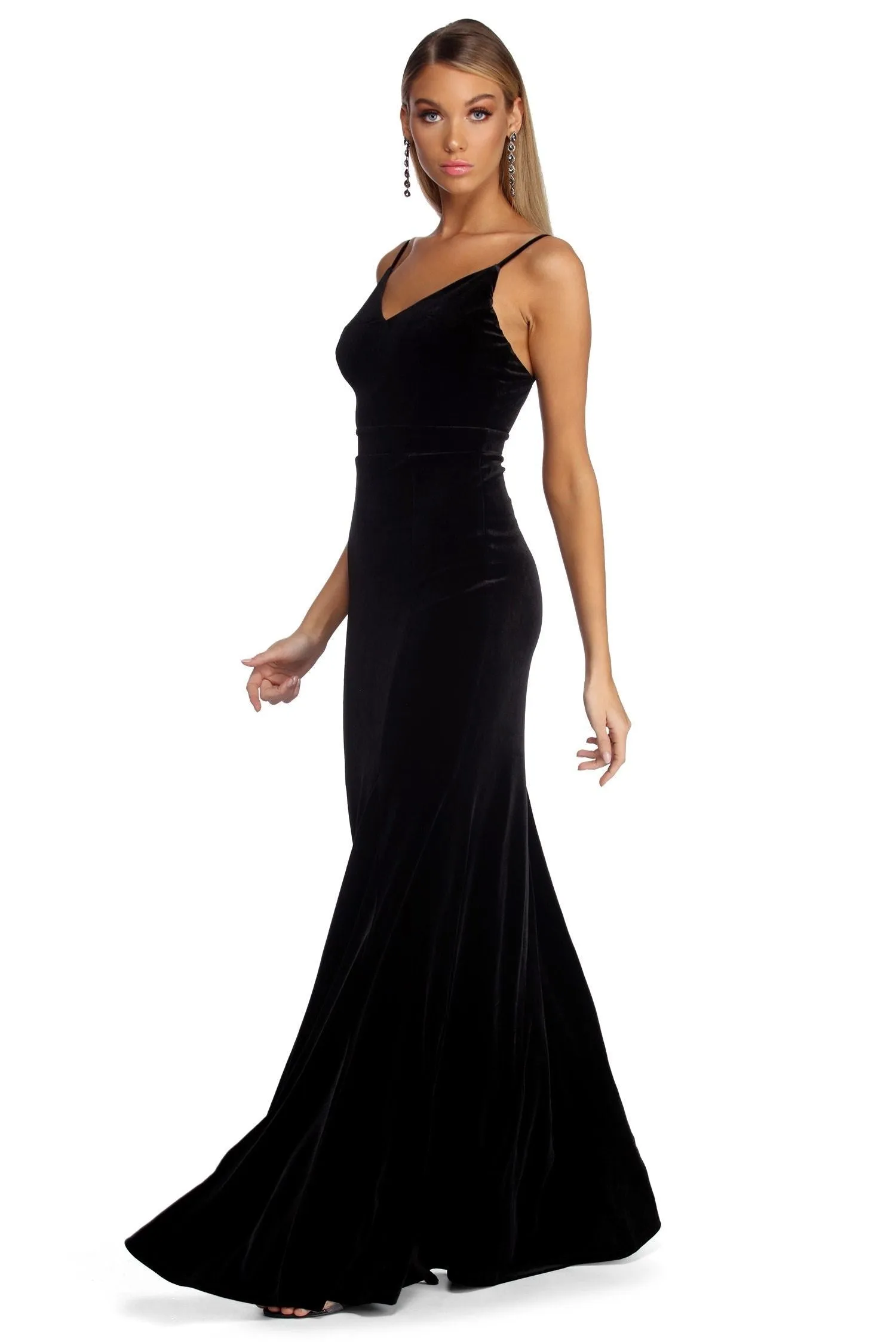 Lyanna Formal Stylish Velvet Mermaid Dress