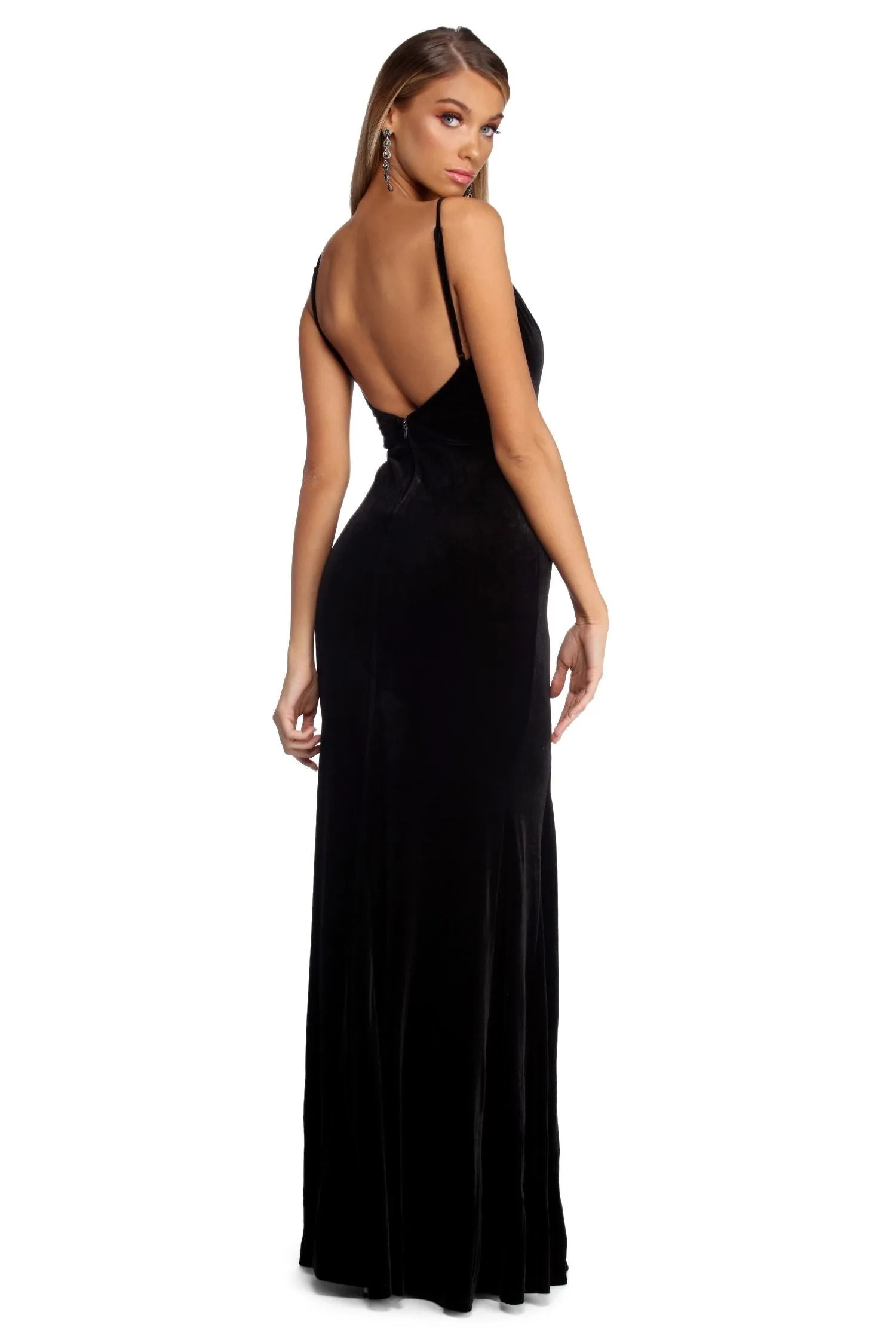Lyanna Formal Stylish Velvet Mermaid Dress