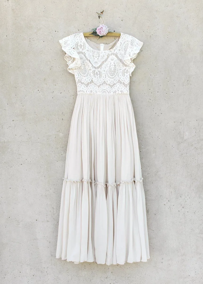 Macy Dress in Cream