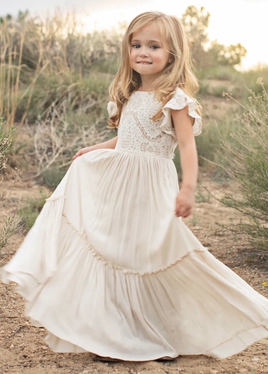 Macy Dress in Cream
