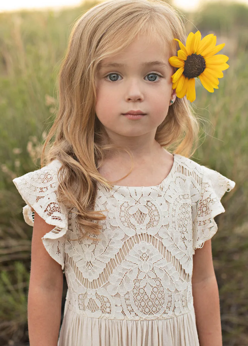 Macy Dress in Cream