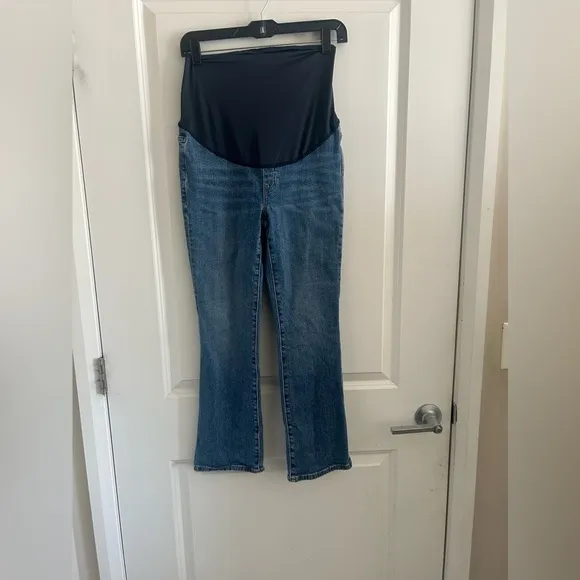 Madewell Kick Out Crop Maternity Jeans