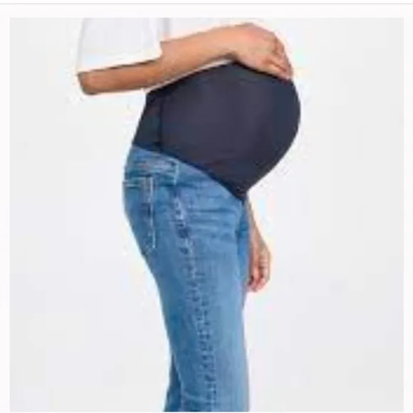 Madewell Kick Out Crop Maternity Jeans