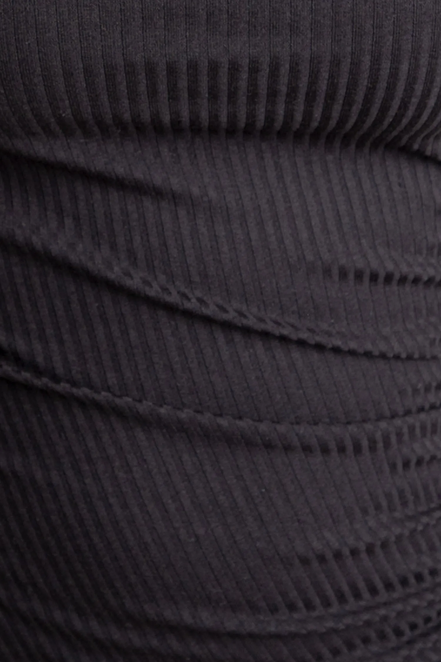 MARNIE LONG SLEEVE MINI DRESS - Black