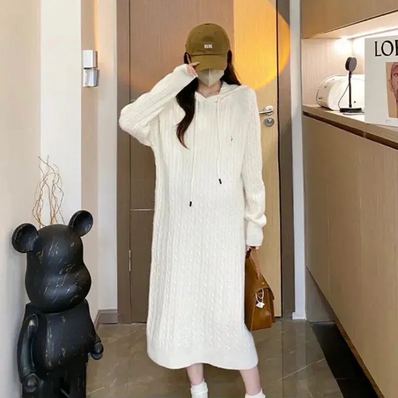 Maternity Autumn Winter Knit Dresses Clothes
