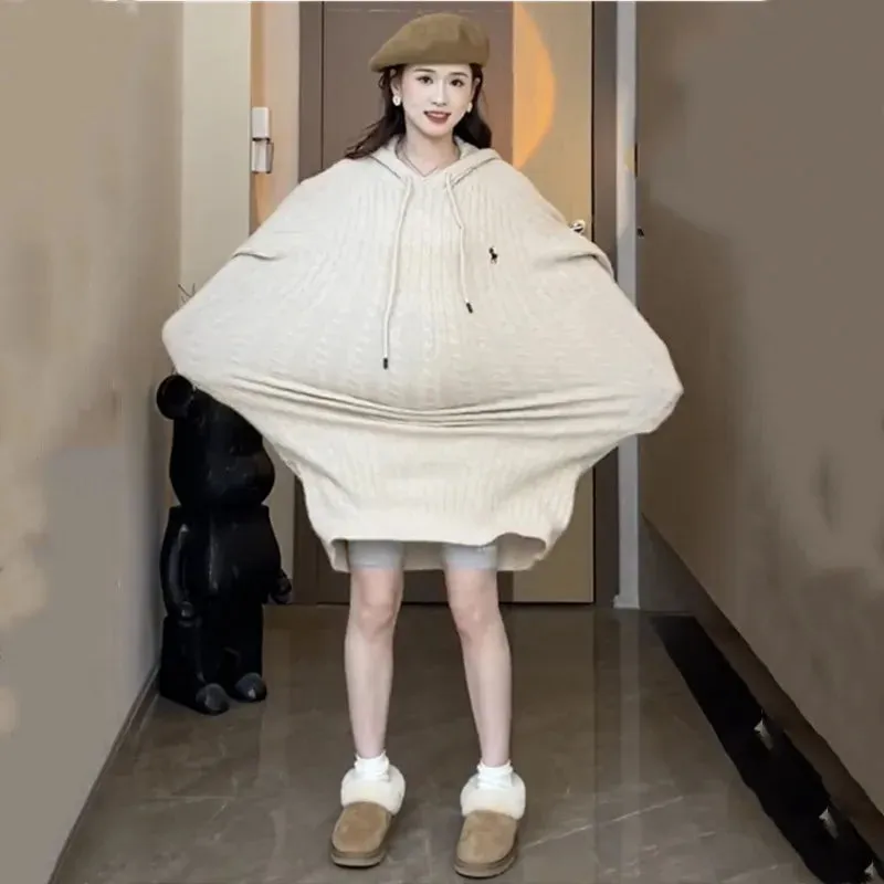Maternity Autumn Winter Knit Dresses Clothes