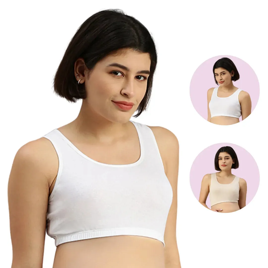 Maternity Bra | Wide Fabric Shoulder | Comfy Neck Design | 2-Pack