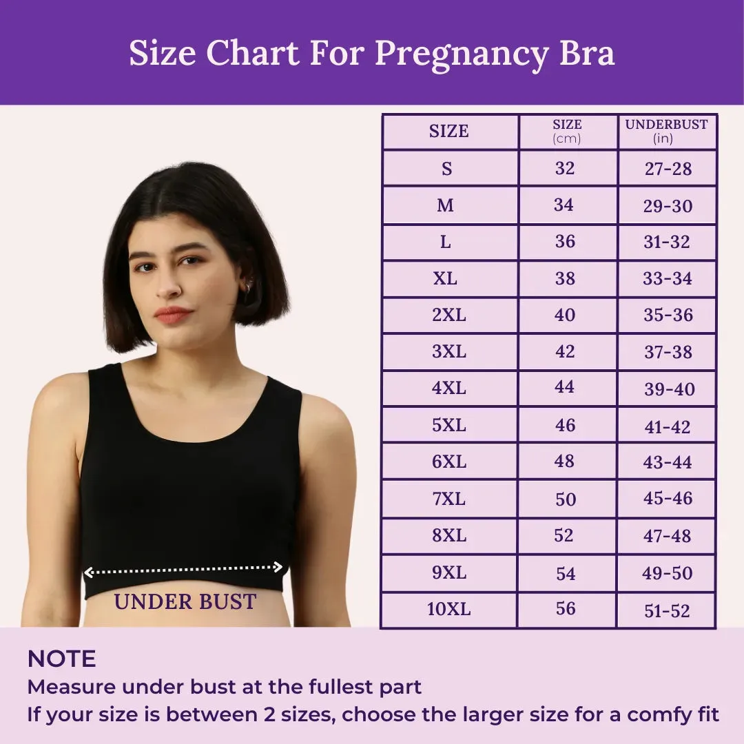 Maternity Bra | Wide Fabric Shoulder | Comfy Neck Design | 2-Pack