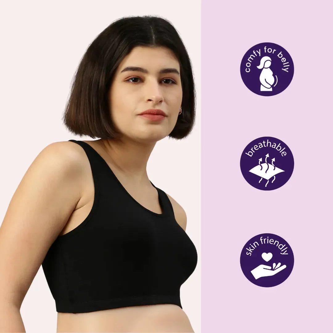 Maternity Bra | Wide Fabric Shoulder | Comfy Neck Design | 2-Pack