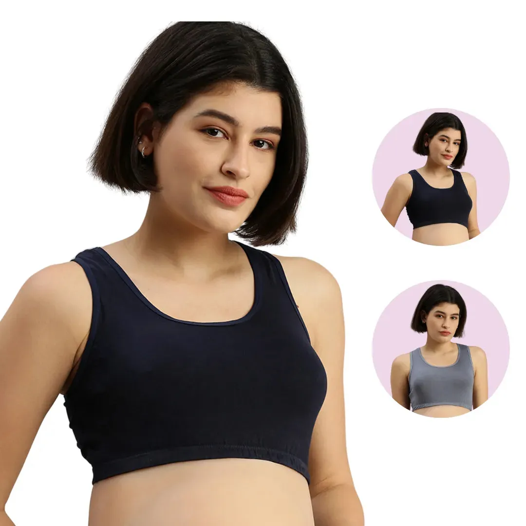 Maternity Bra | Wide Fabric Shoulder | Comfy Neck Design | 2-Pack