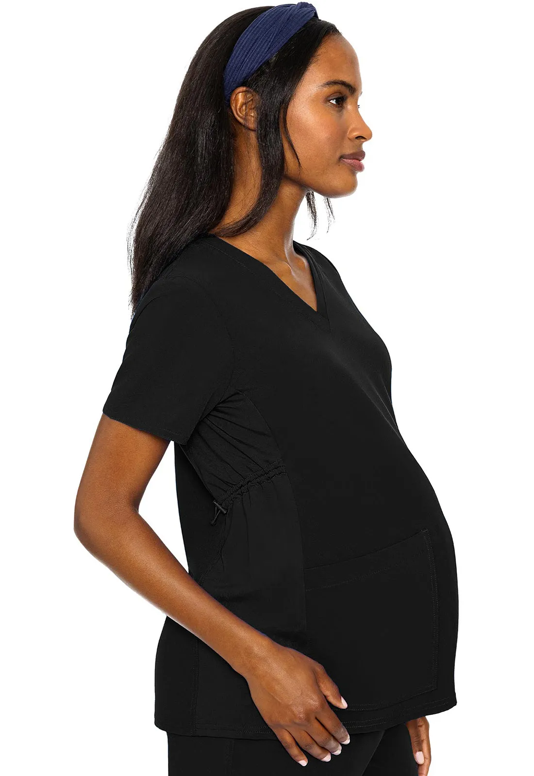 Maternity MC8459 Maternity V-Neck Top Black