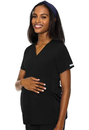 Maternity MC8459 Maternity V-Neck Top Black