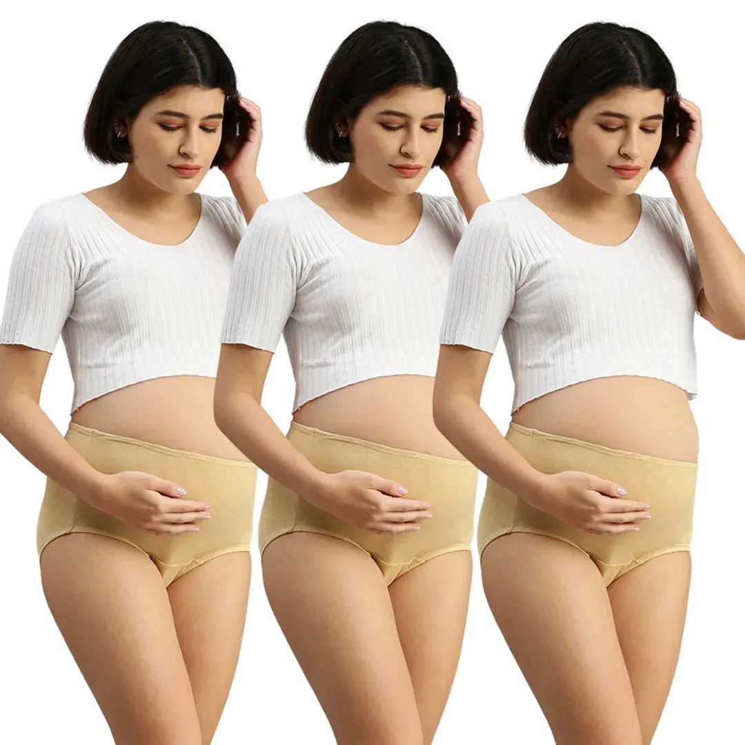 Maternity Panty | High Waist | Full Hip Coverage | 3-Pack