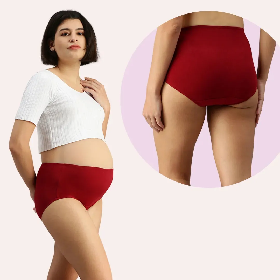 Maternity Panty | High Waist | Full Hip Coverage | 3-Pack