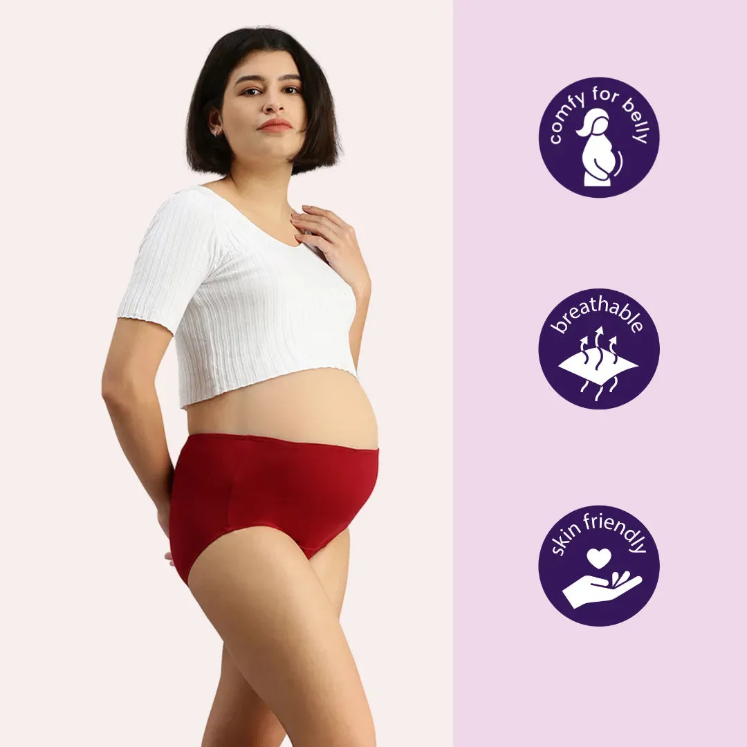 Maternity Panty | High Waist | Full Hip Coverage | 3-Pack