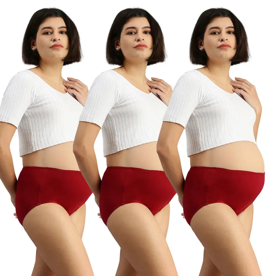 Maternity Panty | High Waist | Full Hip Coverage | 3-Pack